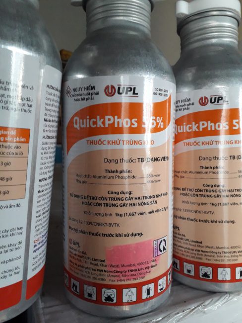 Thuốc khử trùng Quickphos 56%- Thuốc diệt mọt gạo tốt nhất thị trường