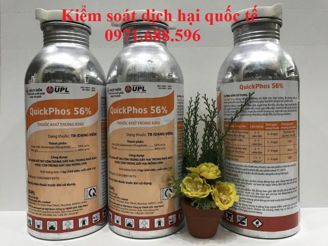 Đặc tính của Phosphide ( Quickphos 56%)  trong việc xông hơi khử trùng