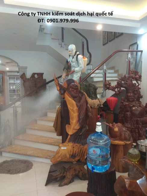 Phun phòng dịch tại Dịch Vọng Hậu